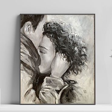 49146558c01e69817e3c2165694p--oil-meeting-50h60cm-oil-painting-on-canvas-lovers-two-love